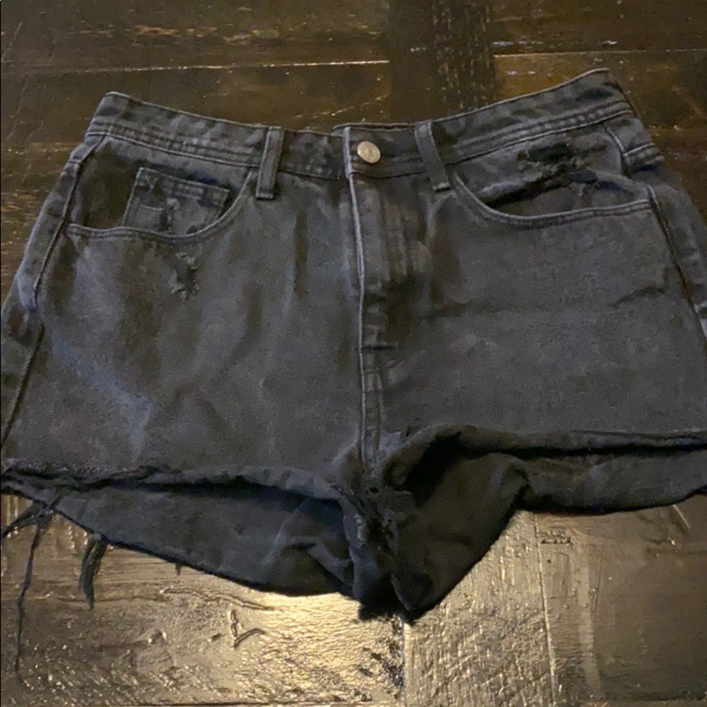Black high waisted shorts